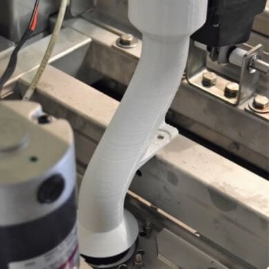 BASF PET Filament ile 3D Yazıcı’da üretilmiş bir tahliye borusu